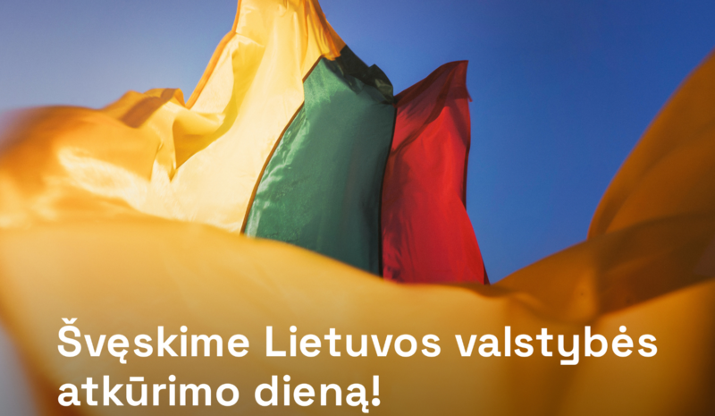 Rektoriaus sveikinimas Lietuvos valstybės atkūrimo proga